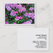 Rhododendren, Mini-Fotokarte Visitenkarte (Vorne/Hinten)