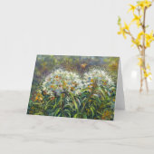 "Rhododendren und Biene" Karte (Gelbe Blume)