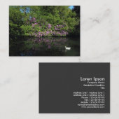 Rhododendren Visitenkarte (Vorne/Hinten)