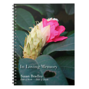 Rhododendron 1 Celebration of Life Guest Book Notizblock