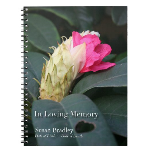 Rhododendron 1 Celebration of Life Guest Book Notizblock (Vorderseite)