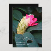 Rhododendron 2 Feier zur Einladung zum Leben (Vorne/Hinten)