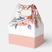 Rhododendron and flowers bold typography wedding geschenkschachtel (Rückseite)