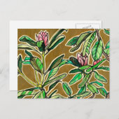 Rhododendron Azalea Frühlingsblumen Blumenstrauß Postkarte (Vorne/Hinten)