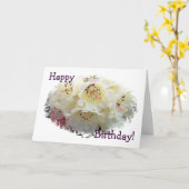 Rhododendron Birthday Card Karte (Gelbe Blume)