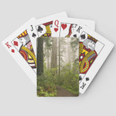 Rhododendron blüht unter den Redwood-Küstengebiete Spielkarten (Rückseite)