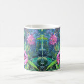Rhododendron-Blume, impressionistisches Gemälde Kaffeetasse (Mittel)
