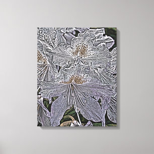 RHODODENDRON-BLUME LEINWANDDRUCK