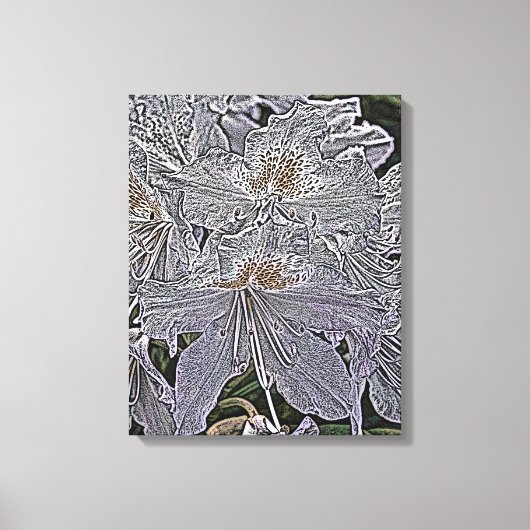 RHODODENDRON-BLUME LEINWANDDRUCK (Vorderseite)