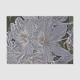 RHODODENDRON-BLUME SEIDENPAPIER