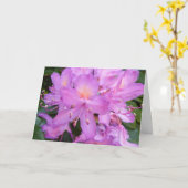 Rhododendron-Blumen-Geburtstags-Karte Karte (Gelbe Blume)