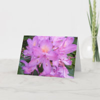 Rhododendron-Blumen-Geburtstags-Karte