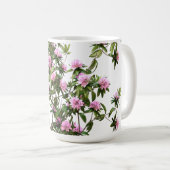 Rhododendron Botanische Blume Kaffeetasse (VorderseiteRechts)
