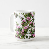 Rhododendron Botanische Blume Kaffeetasse (Vorderseite Links)
