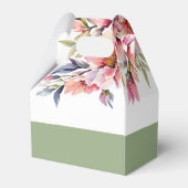 Rhododendron branch flowers typography wedding geschenkschachtel (Rückseite)