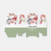 Rhododendron branch flowers typography wedding geschenkschachtel (Ungefaltet)