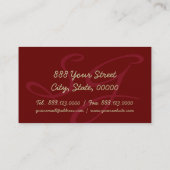 Rhododendron Floral Fotografy - Visitenkarten 1 Visitenkarte (Rückseite)