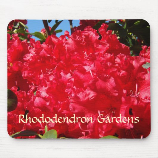 Rhododendron Gardens mousepad Red Rhodies (Vorne)
