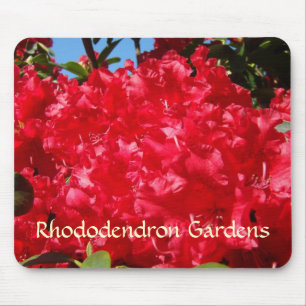 Rhododendron-Gärten-Mauspad Rote Rhodies Mousepad