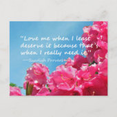 Rhododendron mit der schwedischen Postkarte (Vorderseite)