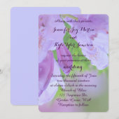 Rhododendron nach der Regenhochzeit Einladung (Vorne/Hinten)