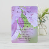 Rhododendron nach der Regenhochzeit Einladung (Stehend Vorderseite)