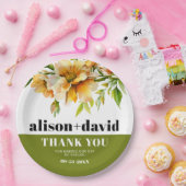 Rhododendron orange yellow flowers fall wedding pappteller (Party)