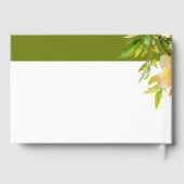 Rhododendron orange yellow flowers wedding gästebuch (Rückseite)