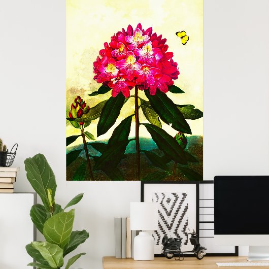 Rhododendron Poster (Heimbüro)