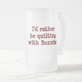 Rhododendron Trail Glasbierstein Mattglas Bierglas (VorderseiteRechts)