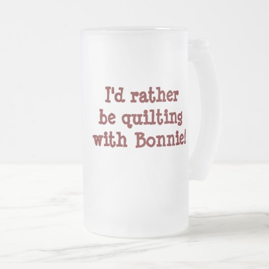 Rhododendron Trail Glasbierstein Mattglas Bierglas (VorderseiteRechts)