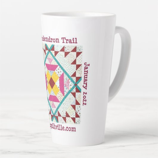 Rhododendron Trail Latte Tasse (Rechte Ecke)