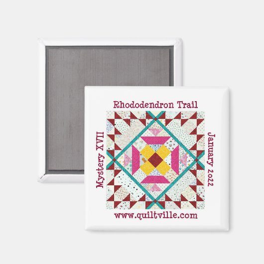 Rhododendron-Trail-Magnet Magnet (Vorderseite/Rückseite)