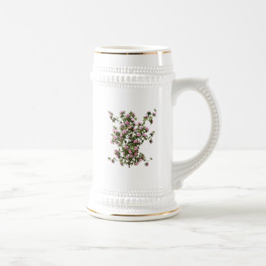 Rhododendronblüten Bierglas (Rechts)