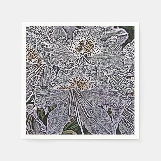 RHODODENDRONS SERVIETTE (Vorderseite)