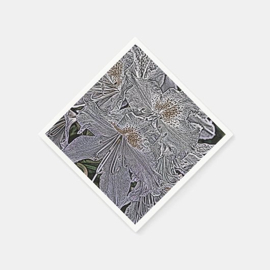 RHODODENDRONS SERVIETTE (Ecke)