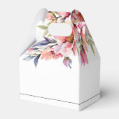 Rhododenron flowers black typography wedding geschenkschachtel (Rückseite)