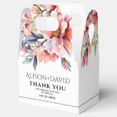 Rhododenron flowers black typography wedding geschenkschachtel (Geöffnet)