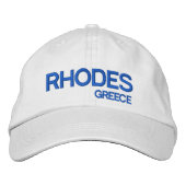 Rhodos, Griechenland - Custom Baseball Cap Bestickte Baseballkappe (Vorderseite)
