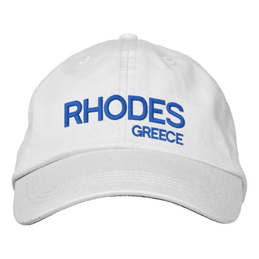 Rhodos, Griechenland - Custom Baseball Cap Bestickte Baseballkappe (Vorderseite)