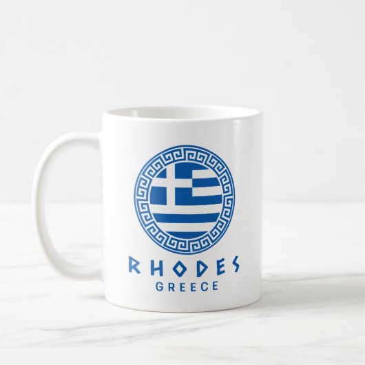 Rhodos, Griechenland Kaffeetasse (Links)