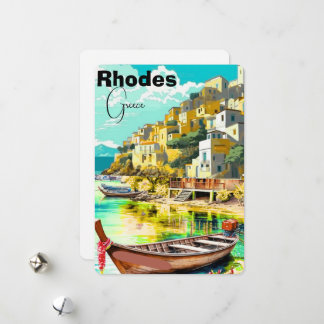 Rhodos Griechenland Reise Postkarten Kunst, Rhodos
