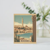 Rhodos Griechenland - Rhodos Island Griechenland - Postkarte (Stehend Vorderseite)