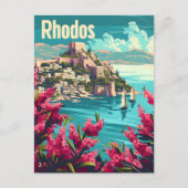 Rhodos Griechenland Vintag Postkarte (Vorderseite)