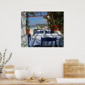 Rhodos Island Restaurant Griechenland Poster (Küche)