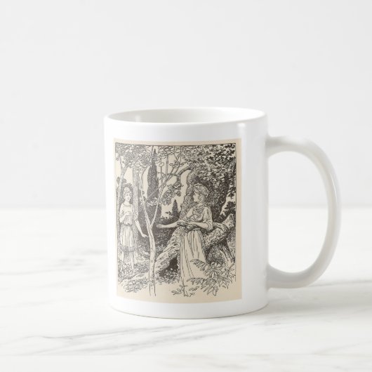 Rhoecus und der Gentle Nymph Kaffeetasse (Rechts)