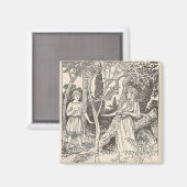 Rhoecus und der Gentle Nymph Magnet (Vorderseite/Rückseite)