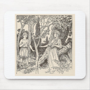 Rhoecus und der Gentle Nymph Mousepad