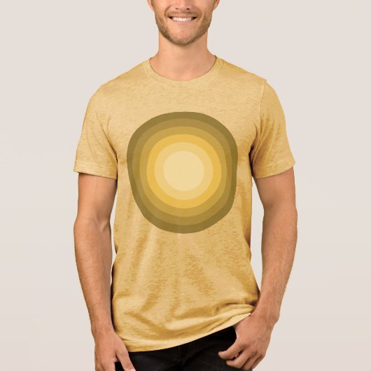 Rholmn (Gelb gefärbt) Tri-Blend Shirt (Vorderseite)