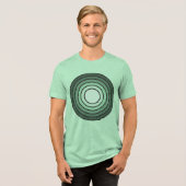 Rholmn (Kombiniertes Grün) Tri-Blend Shirt (Vorderseite voll)